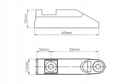 Adapter do amortyzatora meblowego Airtic klon