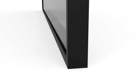 Ramka aluminiowa F10 Czarny mat - Konfigurator profili do frontów i luster na wymiar