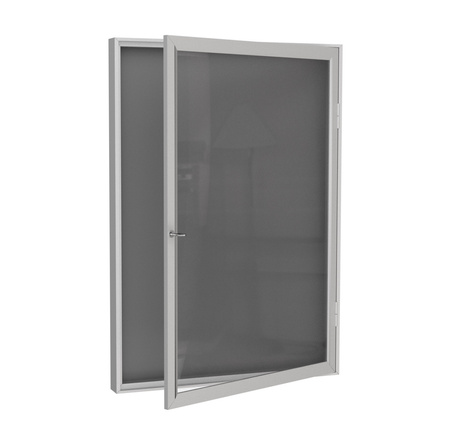 Aluminiowa Zewnętrzna Gablota Tablica Ogłoszeniowa - Kolor Aluminium - Konfigurator na wymiar