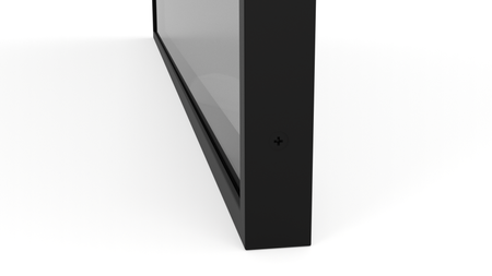 Ramka aluminiowa F6 Czarny mat - Konfigurator profili do frontów i luster na wymiar