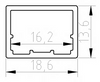 Front szklany w ramie aluminiowej F2 Kaszmir - Konfigurator na wymiar