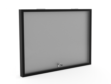 Aluminiowa Wewnętrzna Gablota Tablica Ogłoszeniowa - Kolor Czarny mat - Konfigurator na wymiar