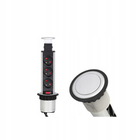 Gniazdo meblowe wysuwane Lift Box (3 gniazda z uziemieniem)