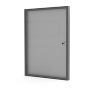 Aluminiowa Wewnętrzna Gablota Tablica Ogłoszeniowa - Kolor Antracyt - Konfigurator na wymiar