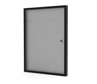 Aluminiowa Wewnętrzna Gablota Tablica Ogłoszeniowa - Kolor Czarny mat - Konfigurator na wymiar