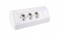 Gniazdo meblowe Corner Box 3 (3 gniazda z uziemieniem)