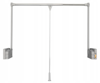 Hafele Pantograf do szaf 750 - 1150 mm srebrny