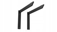 Aluminiowy wspornik półki FEST 2-elementowy 240 mm - Czarny