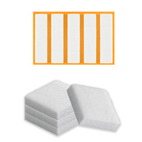 Kwadratowy filc meblowy samoprzylepny 22x22 mm biały (20 sztuk)