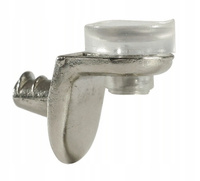 Podpórka półki szklanej fi5 metalowa z podkładką