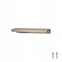 Krawędziowy uchwyt meblowy FEST FE-6 krawędzie proste - inox + wkręty